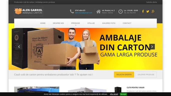Cutii de carton ambalaje