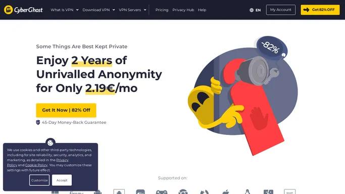 Fast, Secure & Anonymous VPN service | CyberGhost VPN