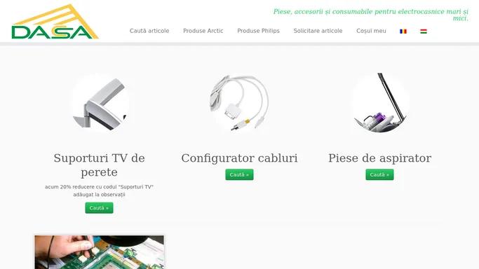 Dacsa.ro – Piese, accesorii si consumabile pentru electrocasnice mari si mici.