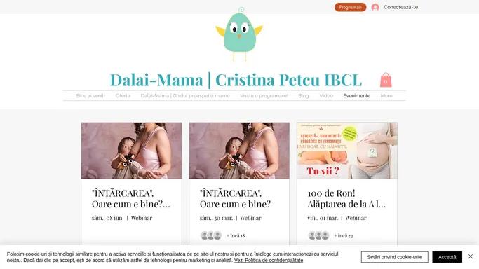 Alaptare, Diversificare, Intarcare cu Cristina Petcu IBCLC Iasi