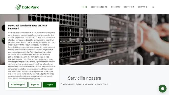 DataPark - Solutii de virtualizare si cloud, servere dedicate si colocare.