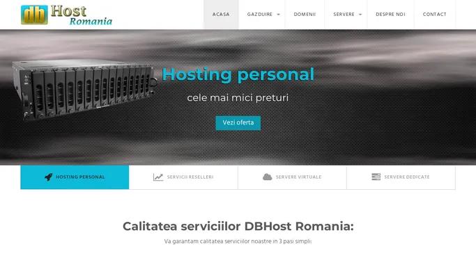 DBHost Romania - Gazduire, WebDesign, Servere virtuale & Dedicate