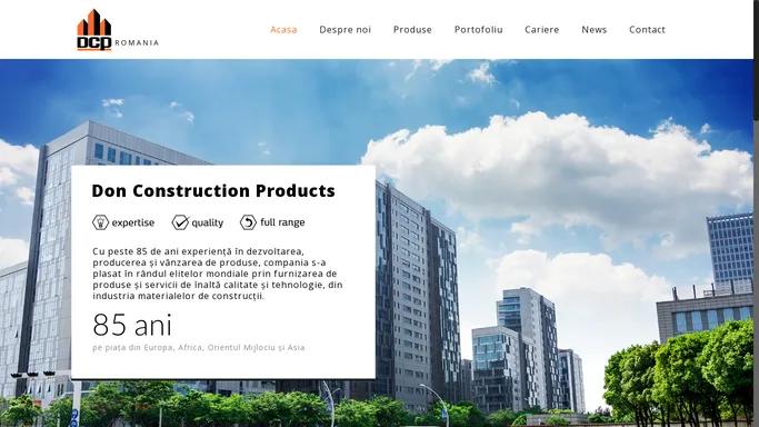 DON CONSTRUCTION PRODUCTS – Materiale de constructii