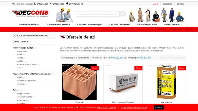 Deccons - Materiale de Constructii pentru Meseriasi