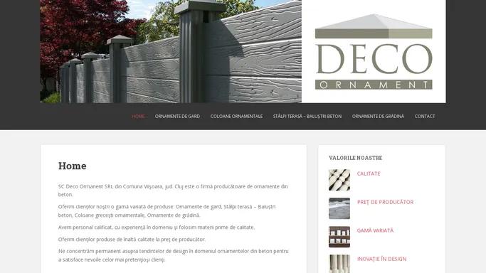 Deco Ornament – Ornamente din beton cu ciment alb