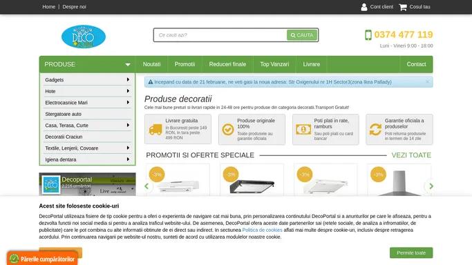 Decoratii -cea mai mare gama de produse Online!