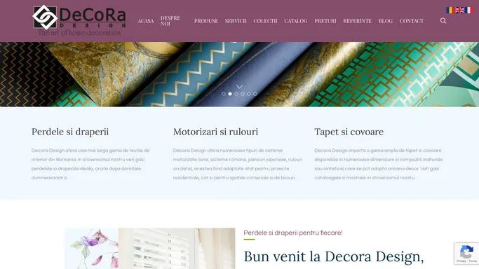 Perdele si Draperii la Comanda, Rulouri, Tapet si Covoare - Decora Design