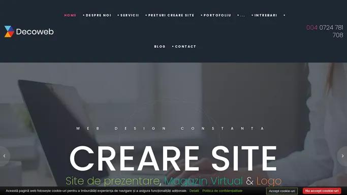 Creare site si magazin virtual | Decoweb Designs - Constanta