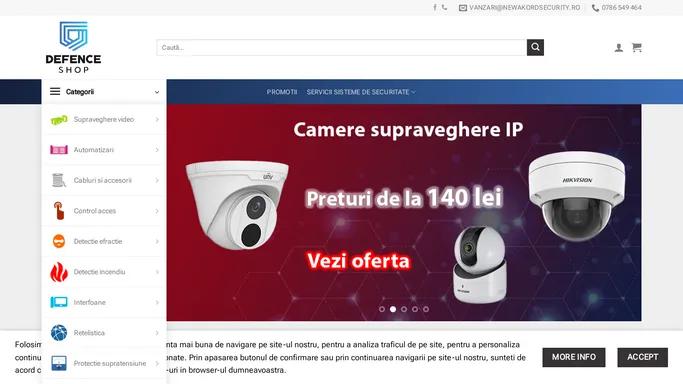 DefenceShop.ro - Sisteme Supraveghere, Sisteme Alarma, Video Interfoane