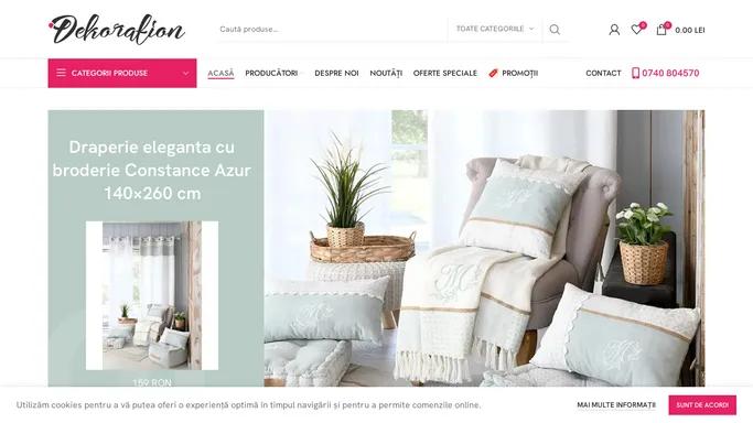 Decoratiuni interioare de lux, perdele si cuverturi – produse si accesorii de calitate pentru casa