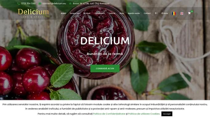 Delicium - Siropuri si dulceturi de cea mai inalta calitate