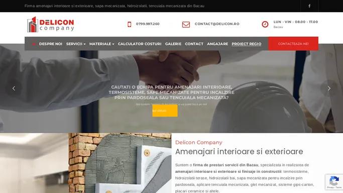 Delicon Company Srl - Firma Finisaje interioare si exterioare Bacau