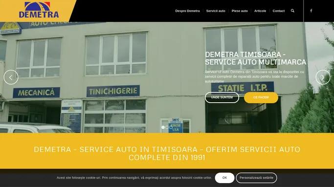 Service auto Demetra Timisoara | statie ITP, tinichigerie auto, service auto