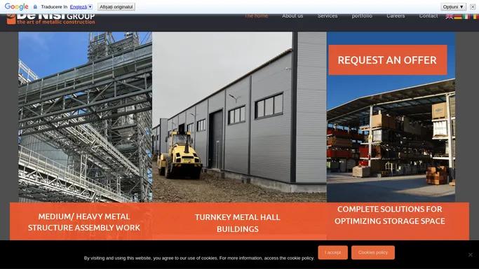 metal structure assembly services - De Nisi Group