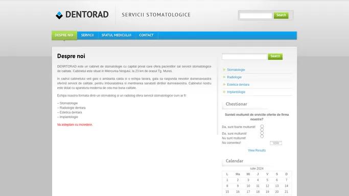 DENTORAD | SERVICII STOMATOLOGICE