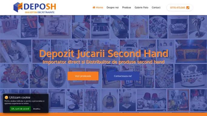 Depozit Jucarii Second Hand, Importator si Distribuitor Produse Second Hand | Depo SH