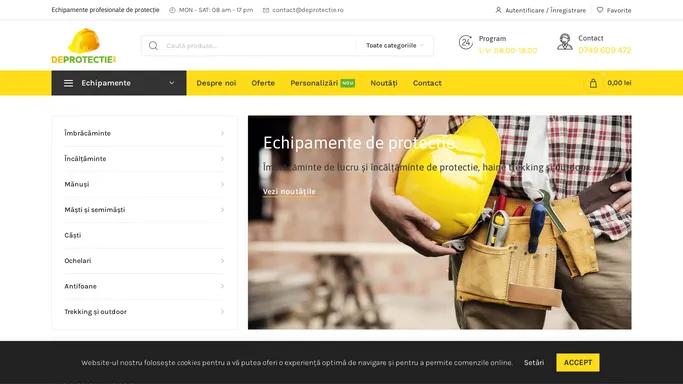 Echipamente de protectie – magazin online echipament DeProtectie.ro