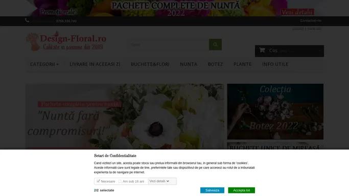 Floraria Design Floral - lumanari de cununie si botez - Floraria Design Floral - florarie online, lumanari nunta si botez, buchete mireasa