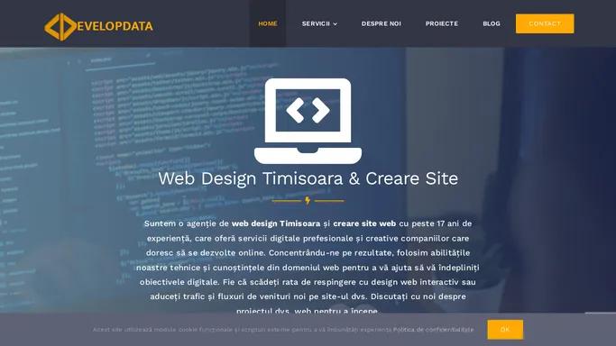 Web Design Timisoara | Creare Site Developdata