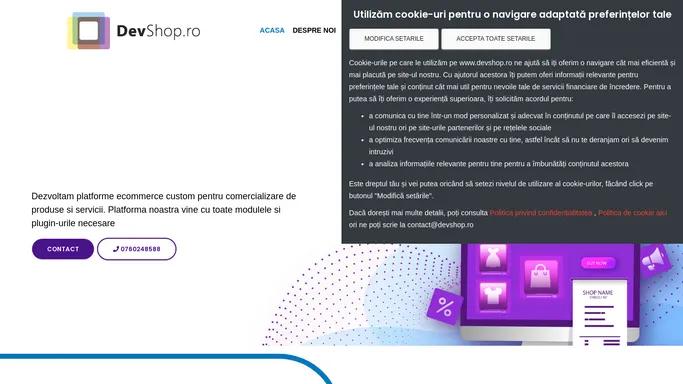 Creare soft magazin online, realizare platforma ecommerce custom | devshop.ro