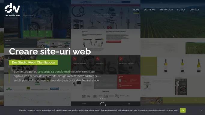 Creare site web, firma web design, realizare site Cluj : Dev Studio Web