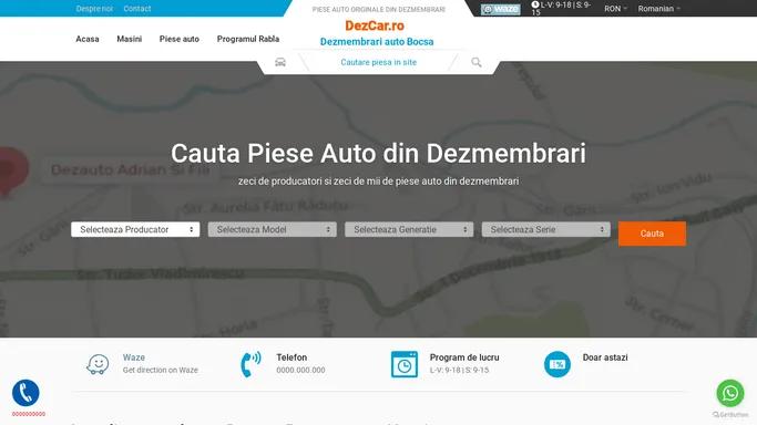 Dez Car - Dezmembrari Masini in Vestul Tarii | Profesionisti