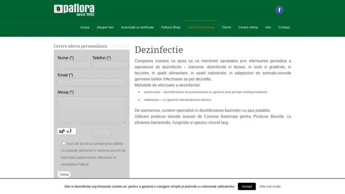 Dezinfectie - Paflora | Servicii de dezinfectie