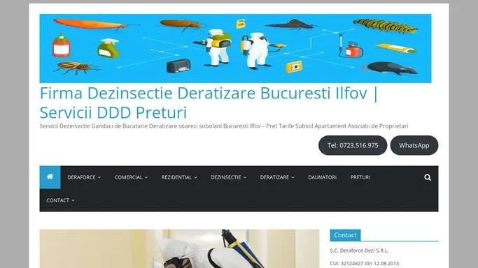 Firma Dezinsectie Deratizare Bucuresti Ilfov Servicii DDD Pret Subsol Bloc