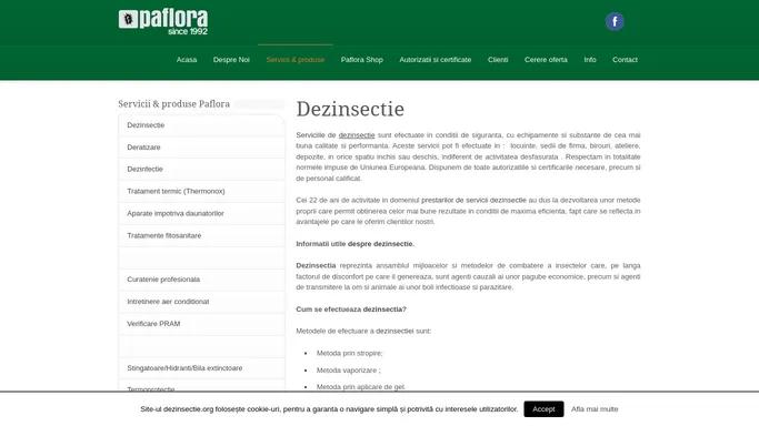 Dezinsectie | Servicii de dezinsectie in conditii de siguranta