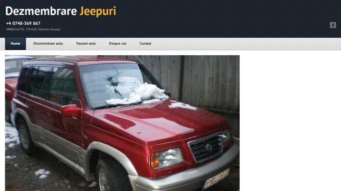 Dezmembrare Jeepuri