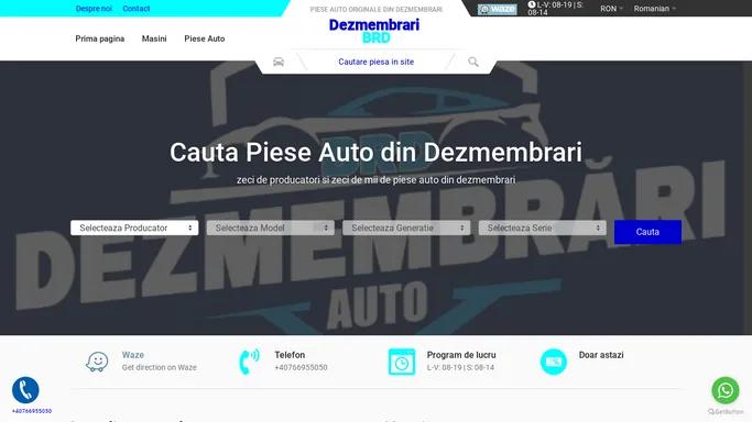 Piese Auto din Dezmembrari