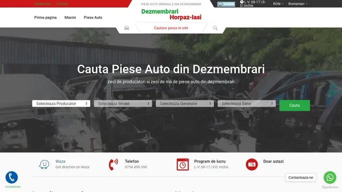 Piese auto din dezmembrari la dezmembrari-iasi.ro