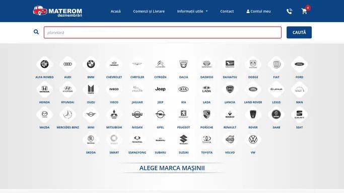 Dezmembrari auto MATEROM - construim relatii, piesa cu piesa