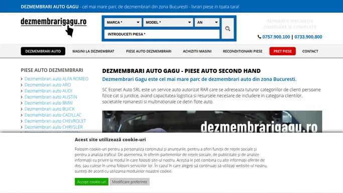 Dezmembrari auto Gagu, cel mai mare parc dezmembrari auto Bucuresti