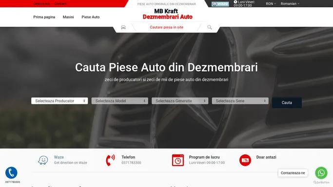 Piese auto din dezmembrari marca Mercedes-Benz