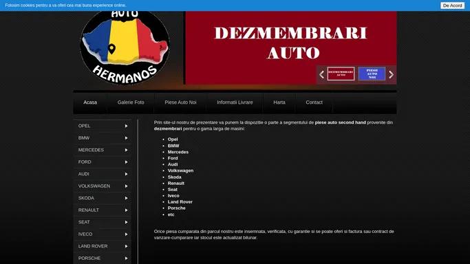 Pagina Auto Hermanos - Dezmambrari Auto Craiova - Service Auto Craiova - Piese Auto Craiova - Dezmembrari Sud Craiova