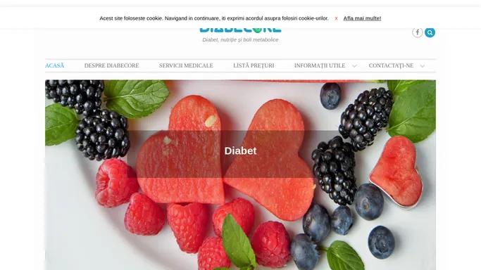 Diabet, nutritie si boli metabolice