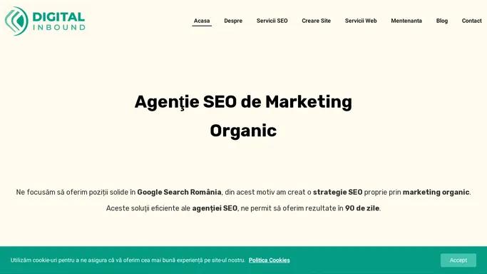 Agentie SEO de Marketing Organic - DIGITAL INBOUND