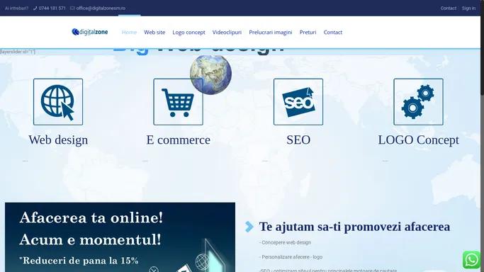 Digital Zone – website, web design, gazduire, prelucrari imagini