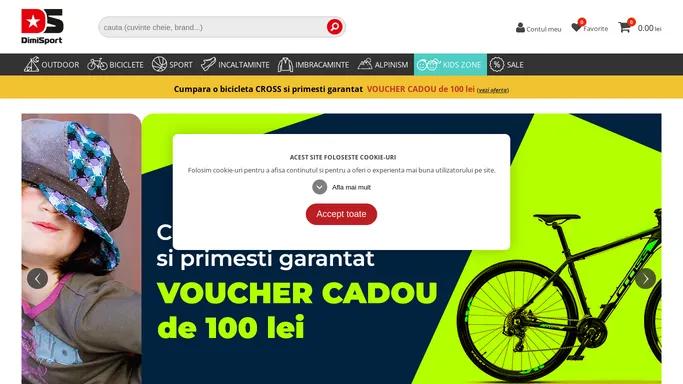 Biciclete, articole sportive, echipament munte si produse pentru copii - DimiSport.ro