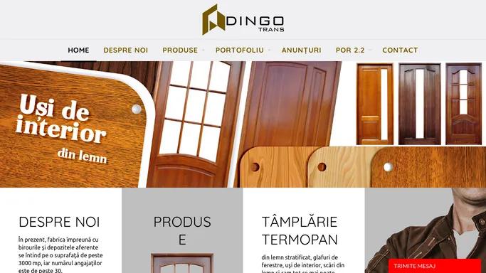 Productie tamplarie termopan din lemn stratificat | Dingotrans Bacau