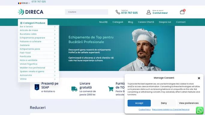 Direca - Magazin online de Echipamente Profesionale Horeca