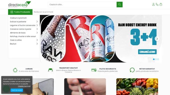 DIRECTACASA - Magazin online cu produse alimentare si nealimentare direct la tine acasa.