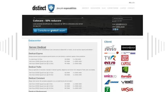 Servere, datacenter, saas, suport tehnic avansat: Distinct