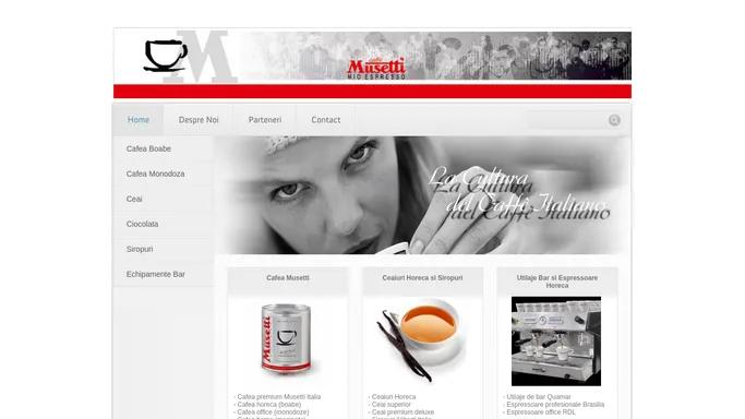 Distributie cafea Musetti HORECA in Constanta