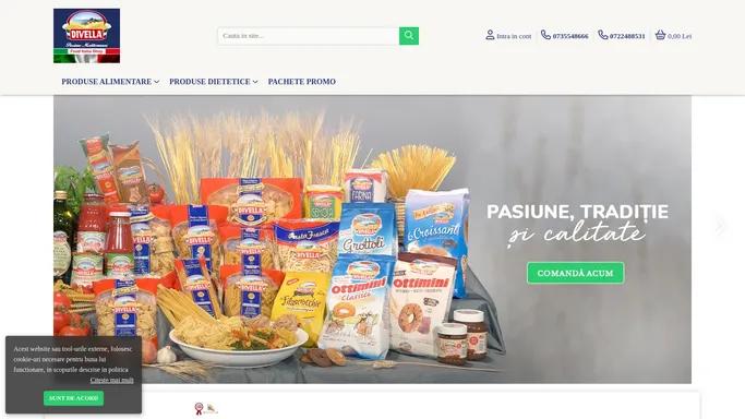 Paste italiene Magazin produse Italia. Divella Romania