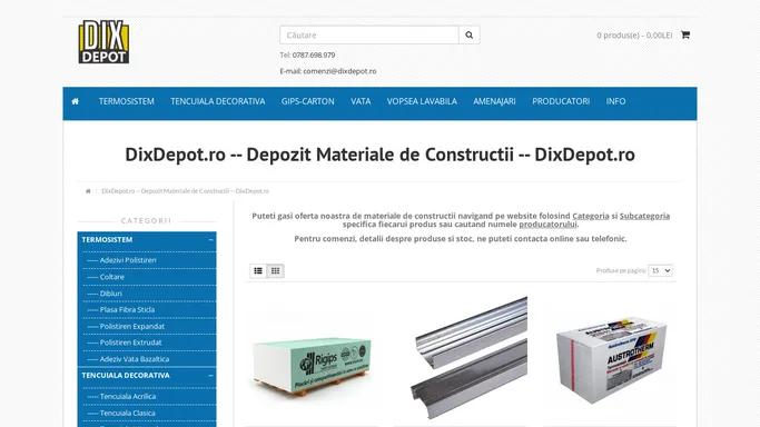 Depozit Materiale de Constructii