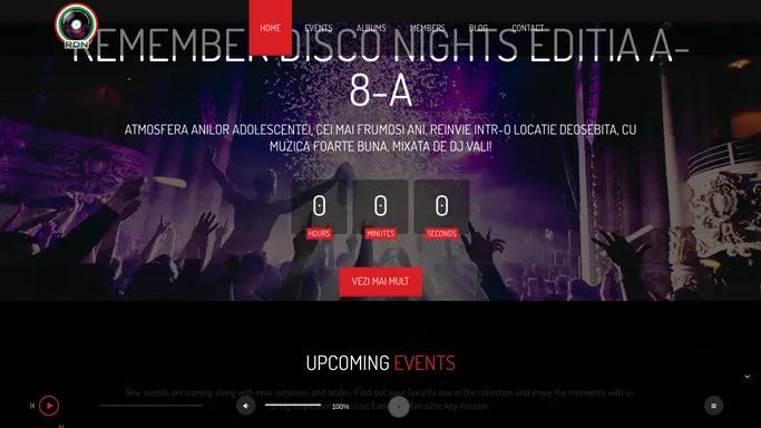 Remember Disco Nights – Un simplu sit WordPress