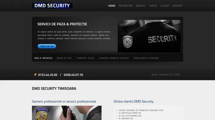 DMD Security Timisoara - Servicii de paza si protectie