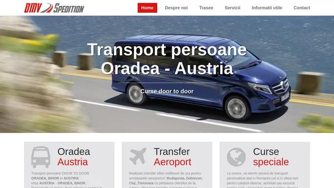 DMV Spedition - Transport persoane Oradea Austria